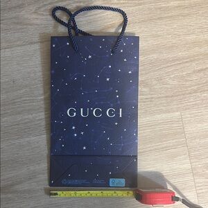 Gucci Blue Starry Gift Bag